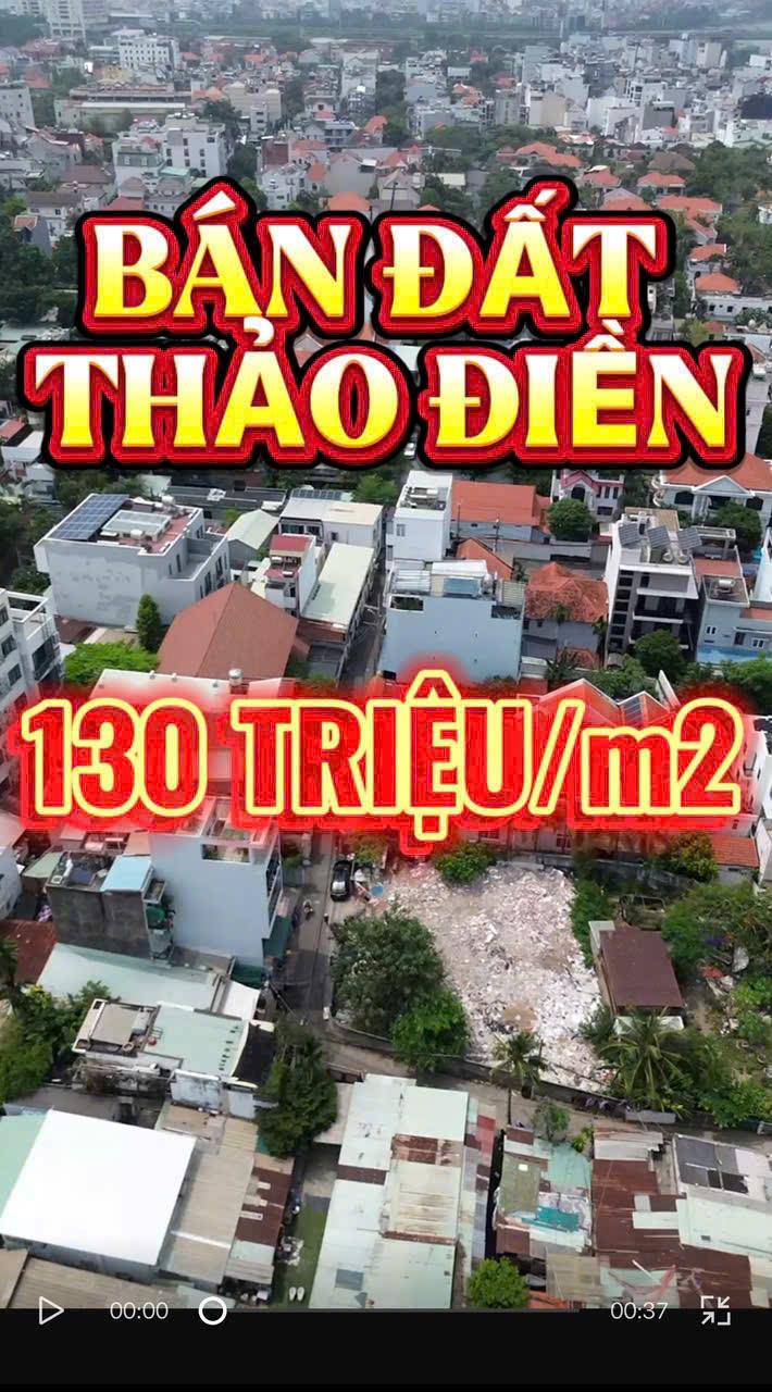 BDS  HVL LÔ 2MT THẢO ĐIỀN Q2 GIÁ 130 trm2  