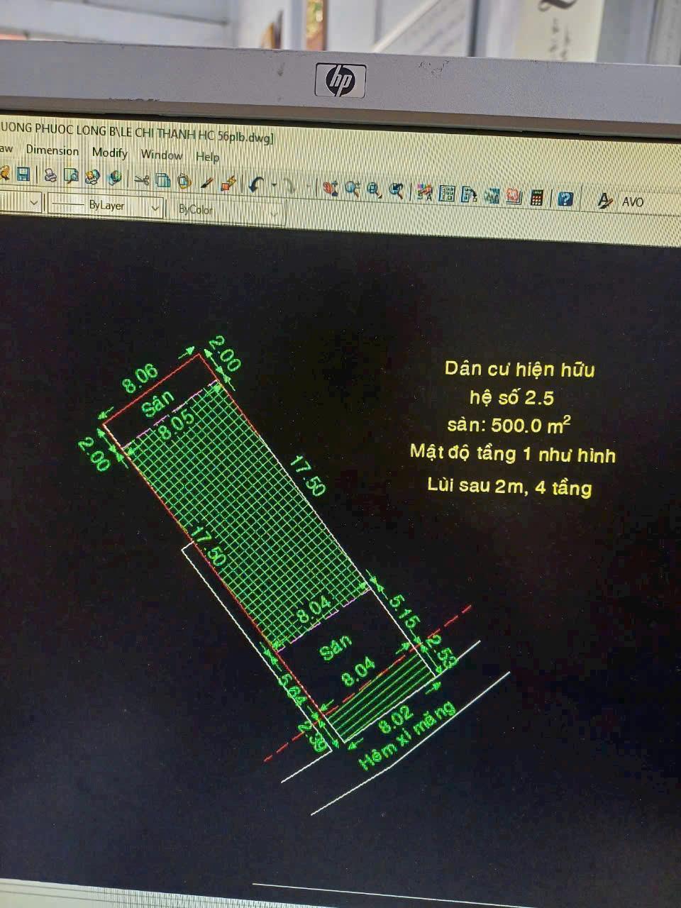 BDS HVL Bán Lô Đất DT: 8 x 27 hẻm xe hơi Phước Long B, Quận 9.  