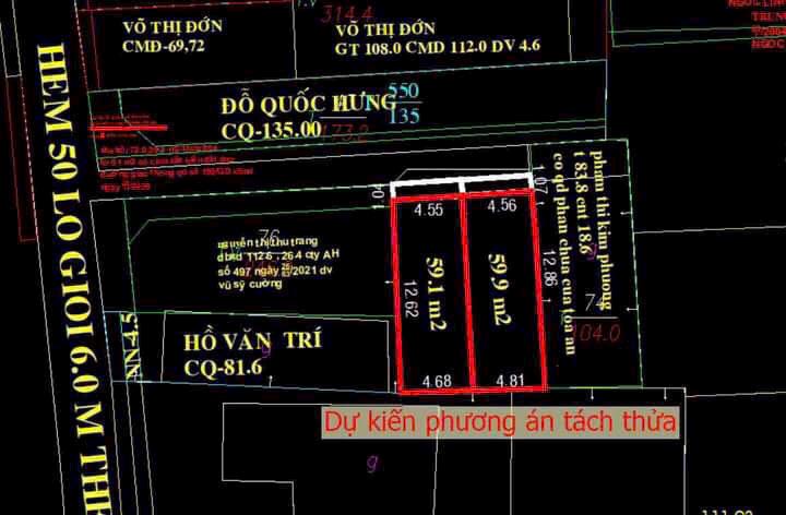 BDS HVL BÁN LÔ 9x14m HẺM 50 LÒ LU Q9 