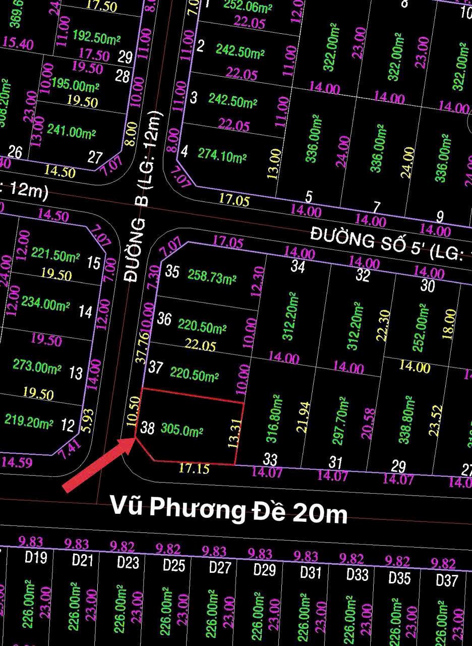 BDS HVL Villas Thủ Thiêm- Lô góc Vũ Phương Đề 20m.  