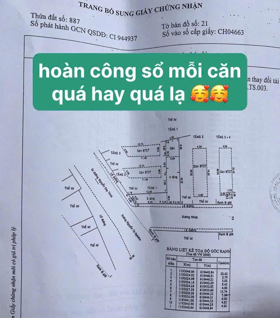 BDS  HVL Bán 2 căn góc mặt tiền Nguyễn Tư Nghiêm 16m, P.Bình Trưng Tây