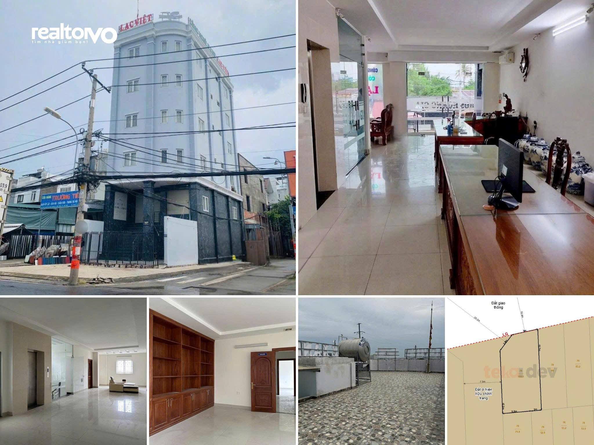 BDS HVL [NC] 🔴 CHỦ GỬI — TÒA NHÀ VĂN PHÒNG 6 TẦNG — GÓC 2 MT 