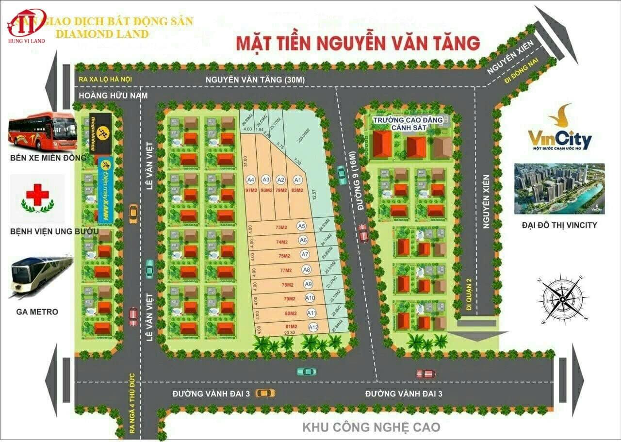 BDS HVL [NC] BÁN NHIỀU LÔ 194 NGUYỄN VĂN TĂNG Q9 ĐẠP LÚN ĐẤT CỌC