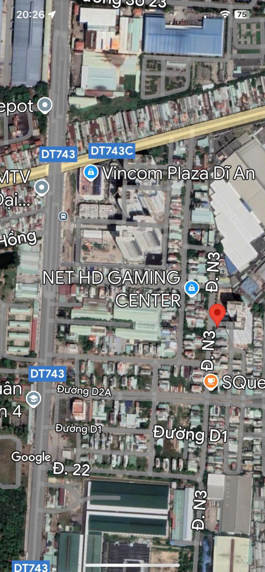BDS  HVL Bán căn nhà gần VINCOM ngã tư 550 Dĩ An Tp Hồ Chí Minh. 