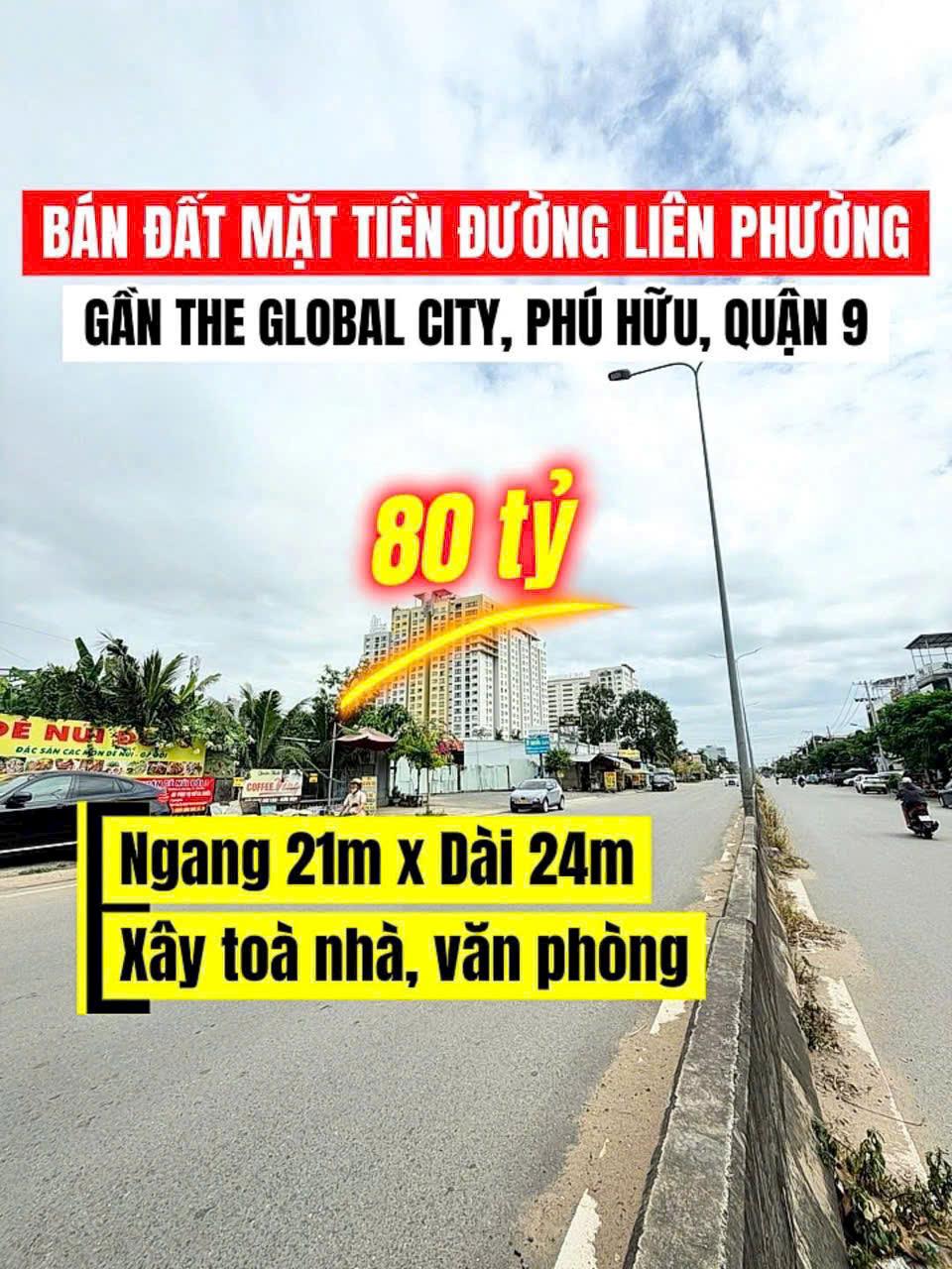 BDS HVL [NC] -  Bán Lô Góc 2 Mặt Tiền Đường  Liên Phường ( đường 30m) 
